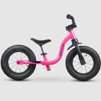 BICICLETA 12 NATHOR BALANCE RAIADA ROSA
