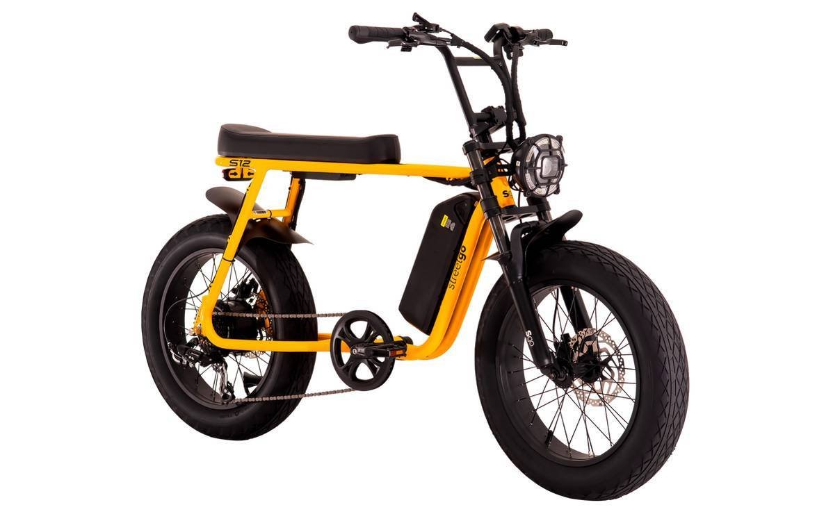 BICICLETA 20 STREET GO S12 750W AMARELA