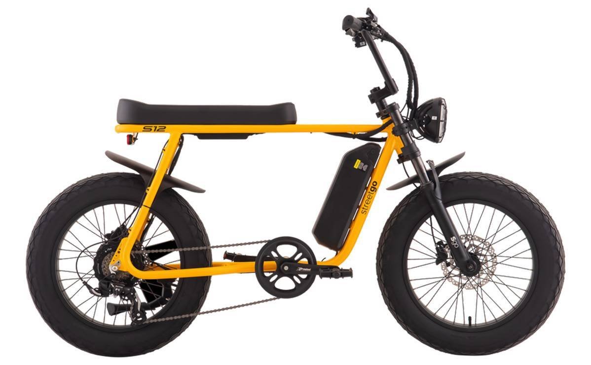 BICICLETA 20 STREET GO S12 750W AMARELA - Imagem 5