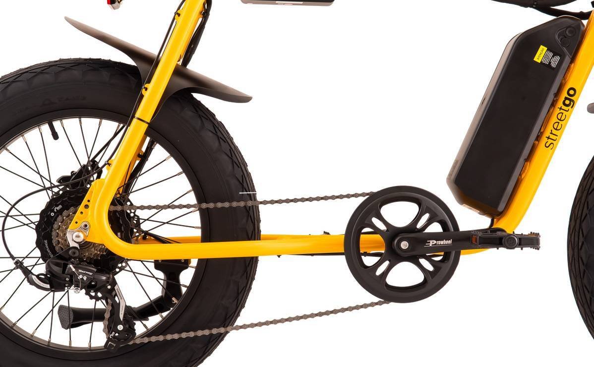 BICICLETA 20 STREET GO S12 750W AMARELA - Imagem 6