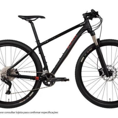 BICICLETA 29 CALOI BLACKBURN PRETA 20V DEORE