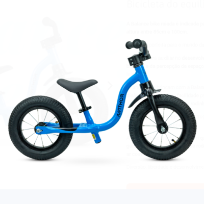 BICICLETA 12 NATHOR BALANCE RAIADA AZUL